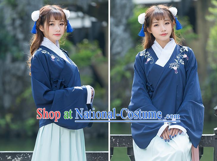 Traditional Ancient Chinese Young Women Cheongsam Dress Republic of China Tangsuit Stand Collar Blouse Dress Tang Suit Clothing for Women