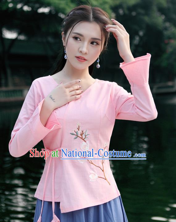 Traditional Ancient Chinese Young Women Cheongsam Dress Republic of China Tangsuit Stand Collar Blouse Dress Tang Suit Clothing for Women