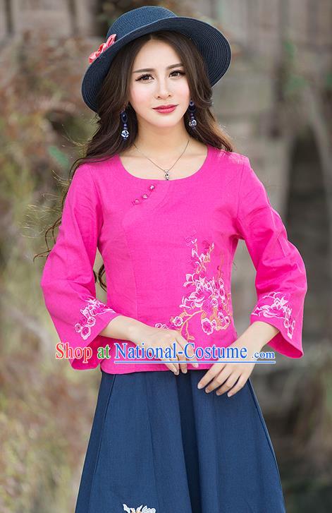 Traditional Ancient Chinese Young Women Cheongsam Dress Republic of China Tangsuit Stand Collar Blouse Dress Tang Suit Clothing for Women