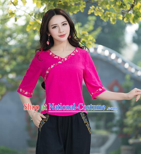 Traditional Ancient Chinese Young Women Cheongsam Dress Republic of China Tangsuit Stand Collar Blouse Dress Tang Suit Clothing for Women