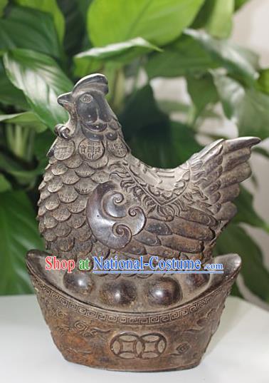 Traditional Chinese Miao Nationality Crafts Decoration Accessory, Hmong Handmade Exorcise Evil Hen Ornaments, Miao Ethnic Minority Adornment Meaning Wealth