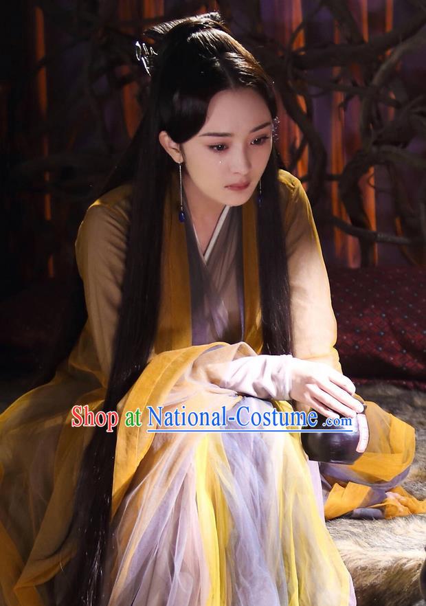 Traditional Chinese Ancient Fairy Costume, Hanfu Imperial Princess Dress, China Cosplay Palace Princess Tailing Elegant Clothing for Women