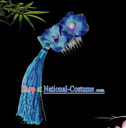 Traditional Handmade Chinese Ancient Classical Hair Accessories, Han Dynasty Barrettes Hairpin, Hanfu Hair Sticks Flower Hair Comb Jewellery, Hair Fascinators Hairpins for Women