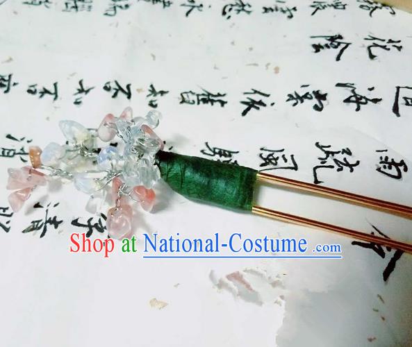 Traditional Handmade Chinese Ancient Classical Hair Accessories, Han Dynasty Barrettes Opal Hairpin, Hanfu Hair Sticks Hair Jewellery, Hair Fascinators Hairpins for Women