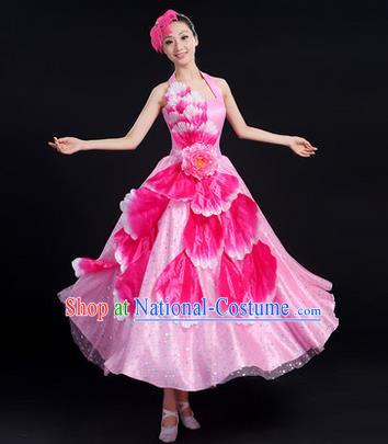 Traditional Chinese Yangge Fan Dancing Costume