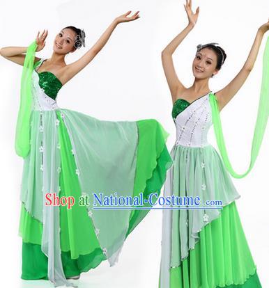 Traditional Chinese Yangge Fan Dancing Costume, Modern Opening Dance Costume, Classic Dance Folk Lotus Dance Yangko Costume Drum Dance Clothing for Women