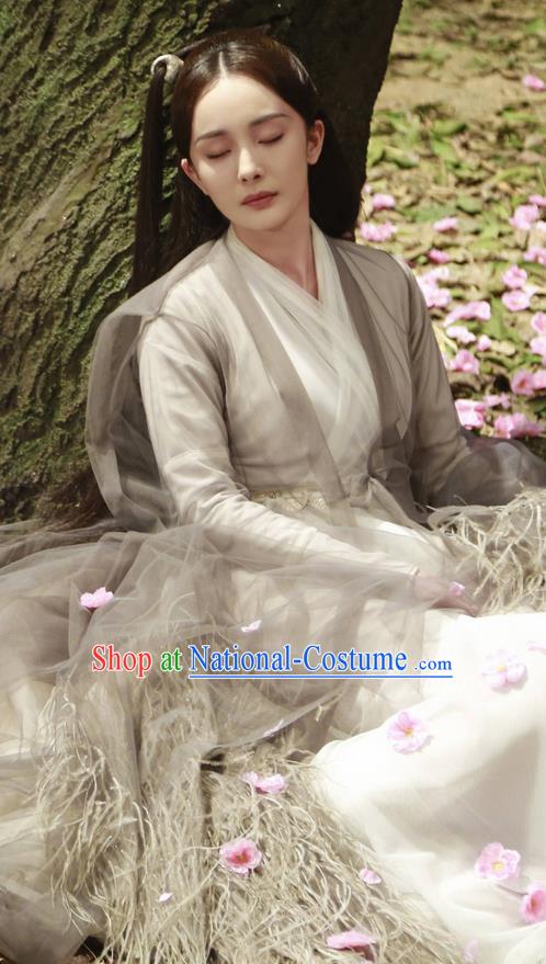 Traditional Chinese Ancient Han Dynasty Fairy Costume, Hanfu Imperial Princess Goddess Dress, China Cosplay Palace Princess Tailing Elegant Clothing for Women