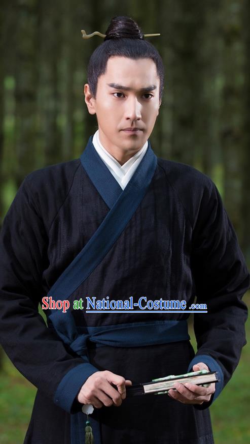 Traditional Ancient Chinese Nobility Childe Costume, Elegant Hanfu Male Lordling Dress, Cosplay Han Dynasty Scholar Clothing, China Swordsman Clothing for Men