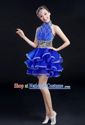 Traditional Chinese Yangge Fan Dancing Costume