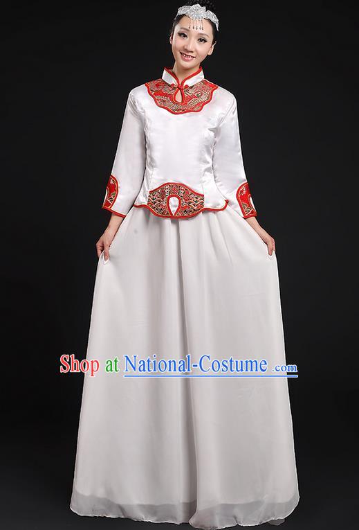 Traditional Chinese Yangge Fan Dancing Costume