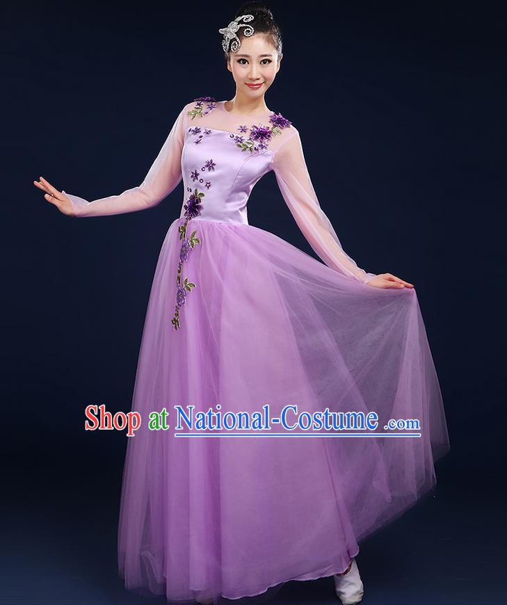 Traditional Chinese Yangge Fan Dancing Costume