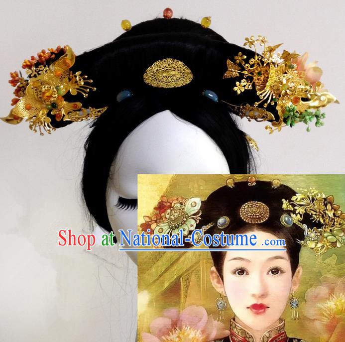 Chinese Ancient Style Hair Jewelry Accessories Hairpins Headwear Headdress Hair Fascinators for Women