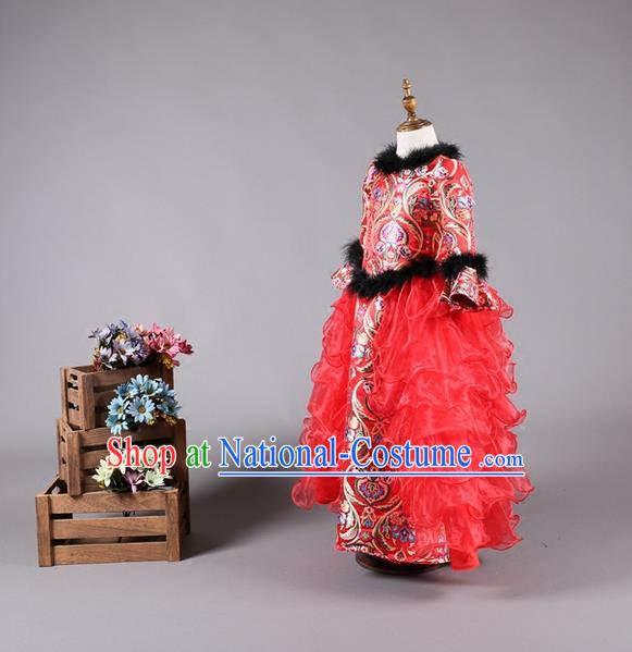 Traditional Ancient Chinese Classical Dance Costume and Hair Accessories Props Headwear Classical Dance Hair Ornaments Complete Set for Kids