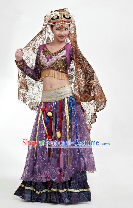 Traditional Indian Classical Dance Belly Dance Costume Costume, India Belly Dance Uniform Clothing Complete Set for Men