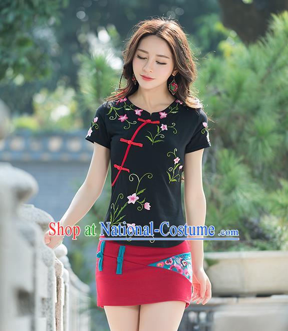 Traditional Ancient Chinese Young Women Cheongsam Dress Republic of China Tangsuit Stand Collar Blouse Dress Tang Suit Clothing for Women