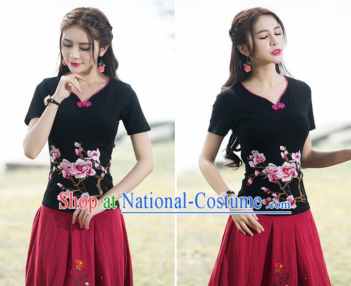 Traditional Ancient Chinese Young Women Cheongsam Dress Republic of China Tangsuit Stand Collar Blouse Dress Tang Suit Clothing for Women