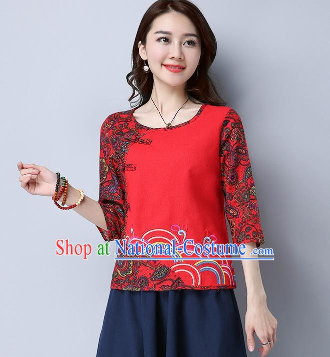 Traditional Ancient Chinese Young Women Cheongsam Dress Republic of China Tangsuit Stand Collar Blouse Dress Tang Suit Clothing for Women