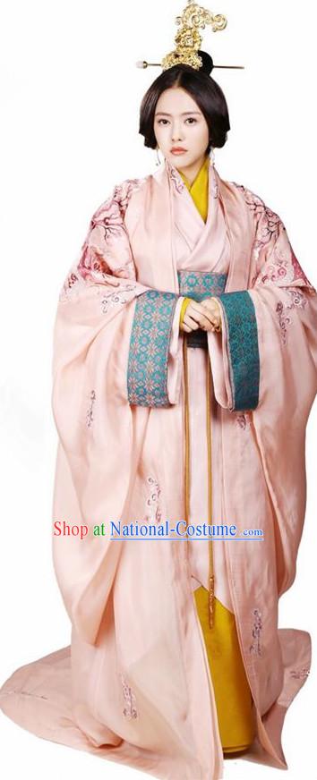 Traditional Ancient Chinese Elegant Aristocratic Female Costume, Chinese Han Dynasty Palace Young Lady Dress, Cosplay Chinese Television Drama Above The Clouds Princess Peri Imperial Empress Hanfu Trailing Embroidery Clothing for Women