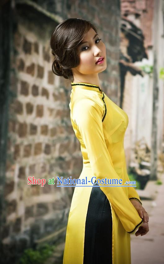 Vietnamese Trational Dress Vietnam Ao Dai Cheongsam Clothing