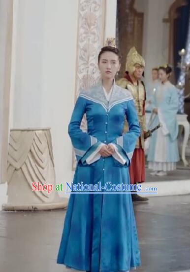 Chinese Ancient Tang Dynasty Female Officials Costume and Headwear Complete Set, Fighter of the Destiny Traditional Chinese Ancient Palace Lady Clothing for Women