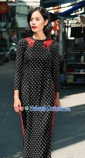 Vietnamese Trational Dress Vietnam Ao Dai Cheongsam Clothing