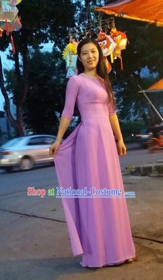 Vietnamese Trational Dress Vietnam Ao Dai Cheongsam Clothing