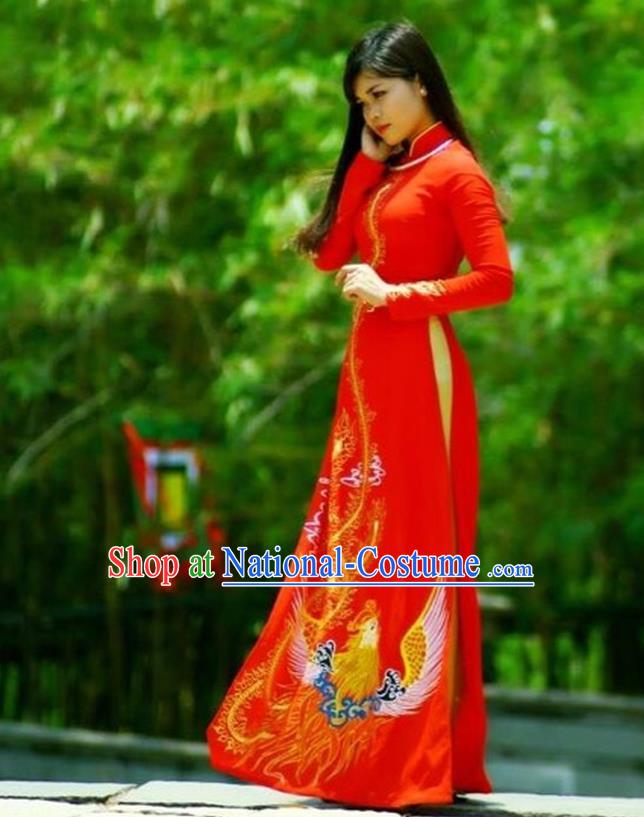 Vietnamese Trational Dress Vietnam Ao Dai Cheongsam Clothing