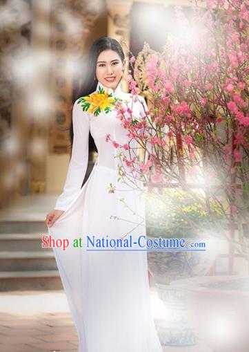 Vietnamese Trational Dress Vietnam Ao Dai Cheongsam Clothing