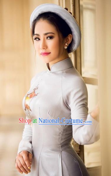 Vietnamese Trational Dress Vietnam Ao Dai Cheongsam Clothing