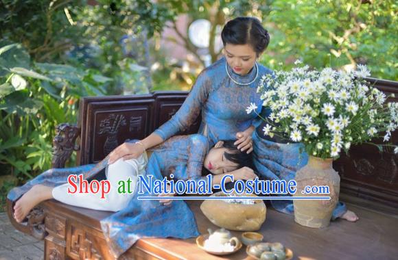 Vietnamese Trational Dress Vietnam Ao Dai Cheongsam Clothing