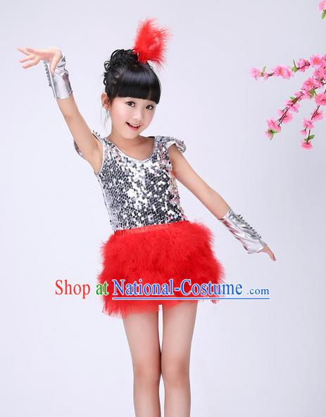 Traditional Chinese Yangge Fan Dancing Costume and Accessories