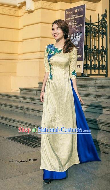 Vietnamese Trational Dress Vietnam Ao Dai Qipao Clothing