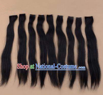 Chinese Ancient Opera Long Wig Beard, Traditional Chinese Beijing Opera Props Hair Do