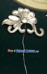 Traditional Chinese Ancient Classical Miao Silver Handmade Hair Accessories Little Hairpin Hair Fascinators for Women