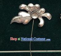 Traditional Chinese Ancient Classical Miao Silver Handmade Hair Accessories Little Hairpin Hair Fascinators for Women