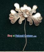 Traditional Chinese Ancient Classical Miao Silver Handmade Hair Accessories Little Hairpin Hair Fascinators for Women