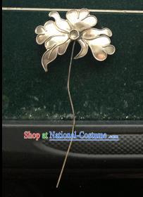 Traditional Chinese Ancient Classical Miao Silver Handmade Hair Accessories Little Hairpin Hair Fascinators for Women