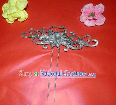 Traditional Handmade Chinese Ancient Classical Bride Wedding Hair Accessories Chrysanthemum Step Shake Barrettes Hair Sticks for Women