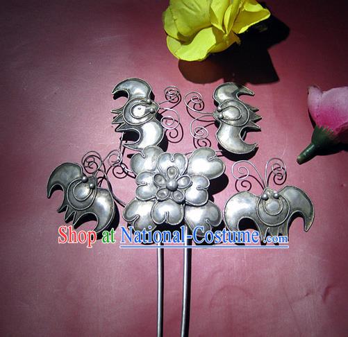 Traditional Handmade Chinese Ancient Classical Hair Accessories Barrettes Hairpin, Palace Princess Step Shake Hair Claws Hairpins for Women