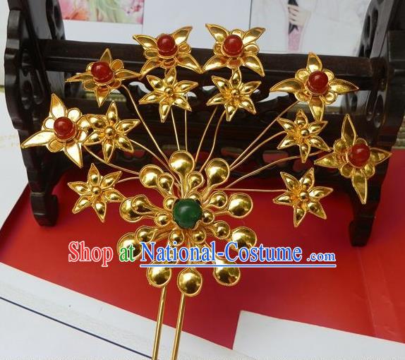 Traditional Handmade Chinese Ancient Classical Hair Accessories Barrettes Mandarin Imperial Empress Hairpins Step Shake Hair Ornament for Women