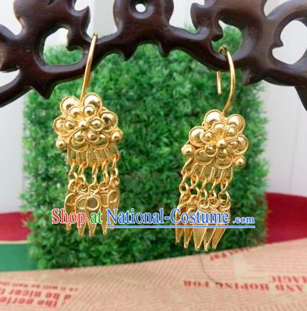 Traditional Handmade Chinese Ancient Classical Jewellery Accessories Earrings, Ming Dynasty Wedding Eardrop for Women