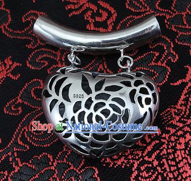 Traditional Handmade Chinese Ancient Classical Accessories Sliver Pendant Pendent for Women