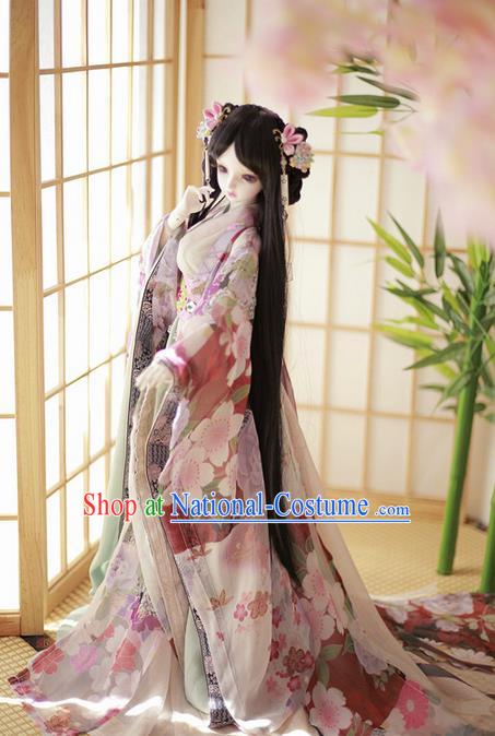 Top Grade Traditional China Ancient Young Lady Costumes, China Ancient Cosplay Princess Dress Clothing for Adults and Kids