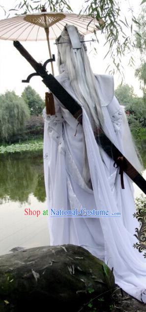 Chinese Ancient Cosplay Costumes Chinese Traditional Embroidered Clothes Ancient Chinese Cosplay Swordsman Knight Costume