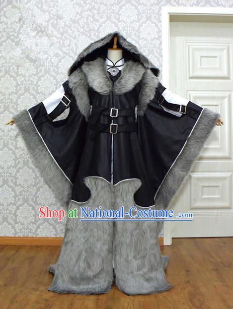 Top Grade Traditional China Ancient Cosplay Swordsman Costumes, China Ancient Chivalrous Expert Hanfu Clothing for Men