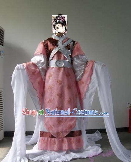 Top Grade Traditional China Ancient Cosplay Swordswoman Costumes, China Ancient Fairy Dress Hanfu Clothing for Women