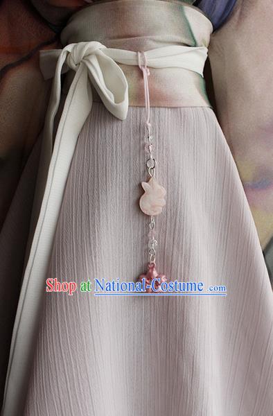 Top Grade Traditional China Ancient Palace Princess Jade Accessories Pendant, China Ancient Swordsman Tassel Waist Pendant