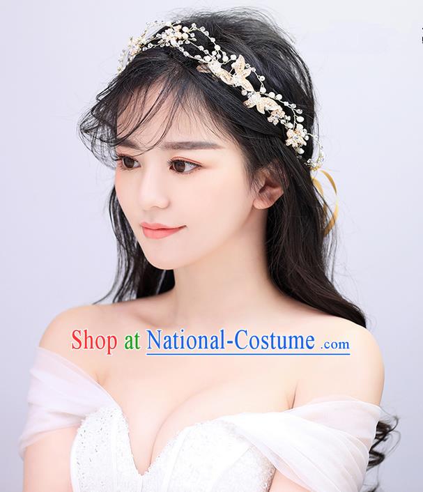 Top Grade Handmade Wedding Bride Hair Accessories Headpiece Hair Band, Traditional Princess Wedding Headwear Hair Clasp for Women