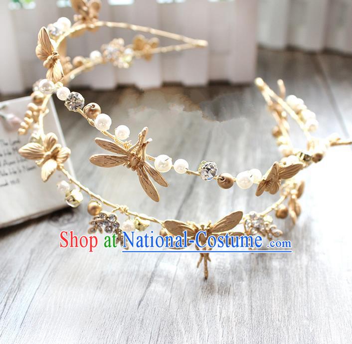 Top Grade Handmade Wedding Bride Hair Accessories Starfish Hair Clasp, Traditional Princess Baroque Headpiece for Women