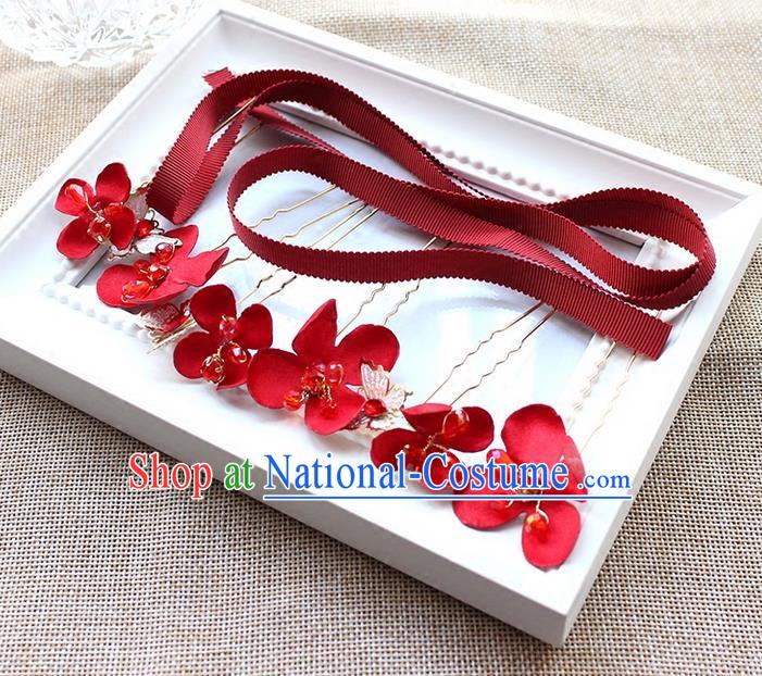 Chinese Ancient Style Hair Jewelry Accessories Hairpins Headwear Headdress Hair Fascinators for Women